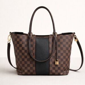 Louis Vuitton Tuileries Hobo Damier Ebene Black Leather Discontinued w/Receipt
